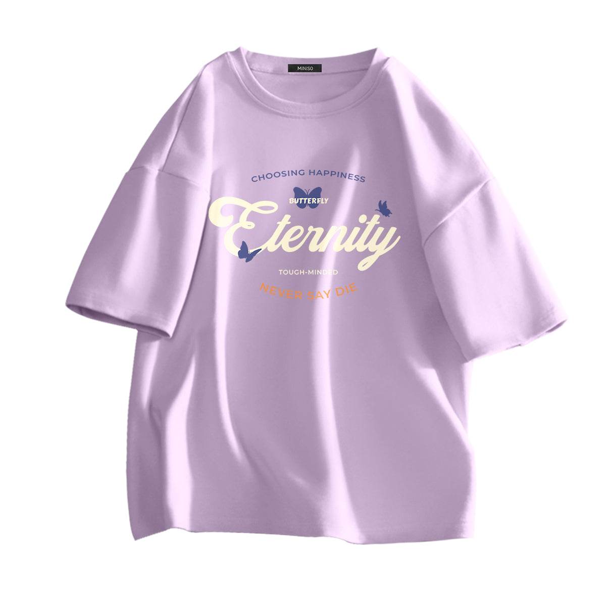 Футболка женская Miniso с круглым вырезом - Boxette Shop